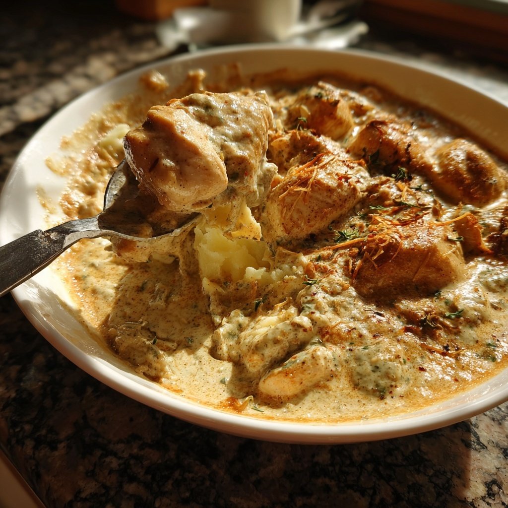 Hausmannskost Cremiges Hähnchen mit Kartoffelpüree