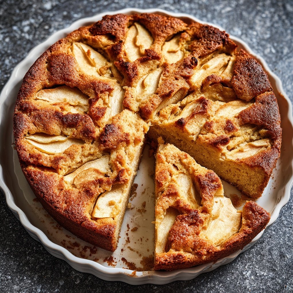 Gesunder Apfelkuchen ohne Zucker