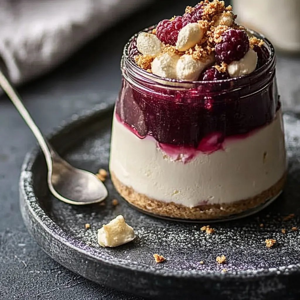 Amarettomousse mit Zimtpflaumen