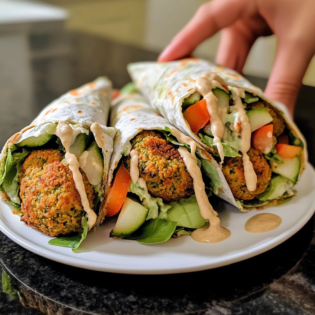Falafel im Wrap