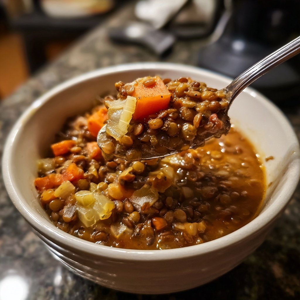 Linsensuppe mit Sellerie