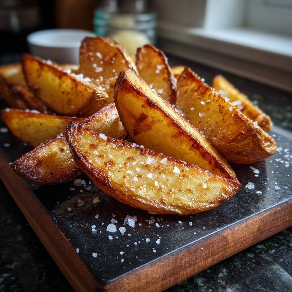 Ofen Kartoffel Spalten Mit Meersalz