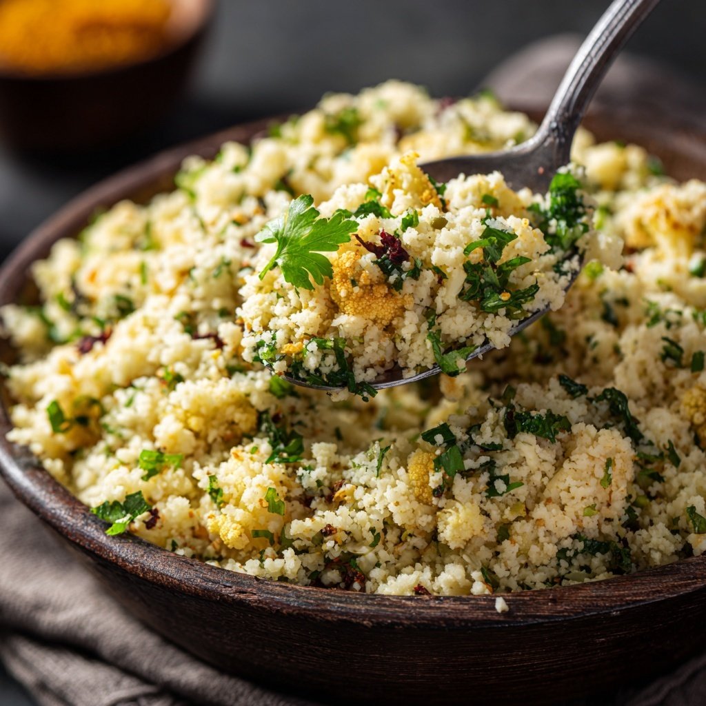 Blumenkohl Couscous Mit Kräutern