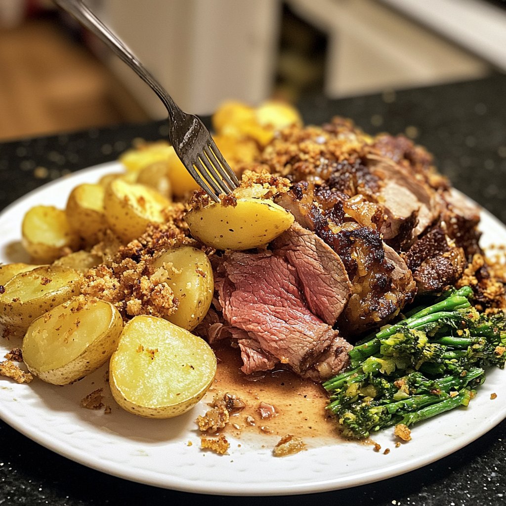 Sonntagsessen mit Fleisch