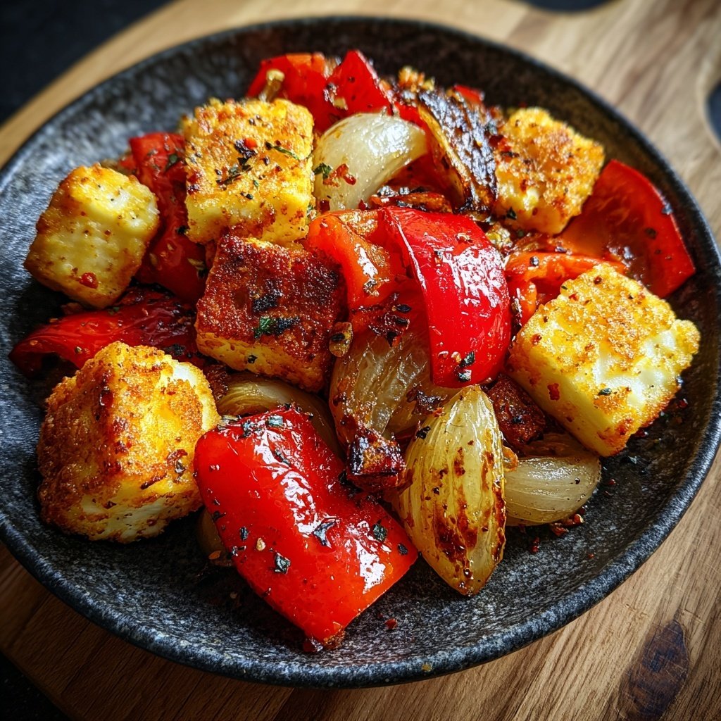 Ofengemüse mit Halloumi