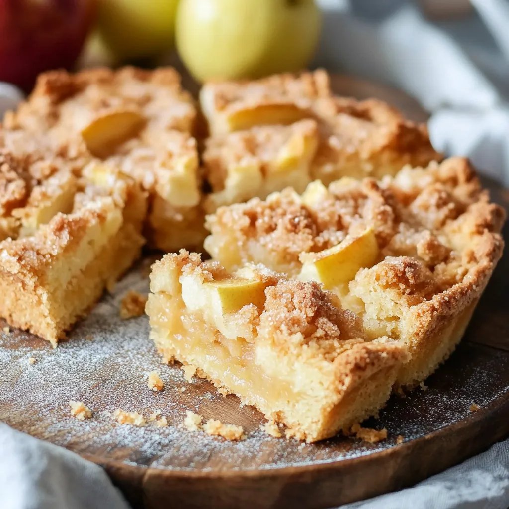 Apfel-Blechkuchen mit Streuseln