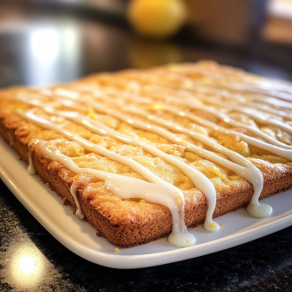 Zitronenkuchen mit Joghurt Glasur