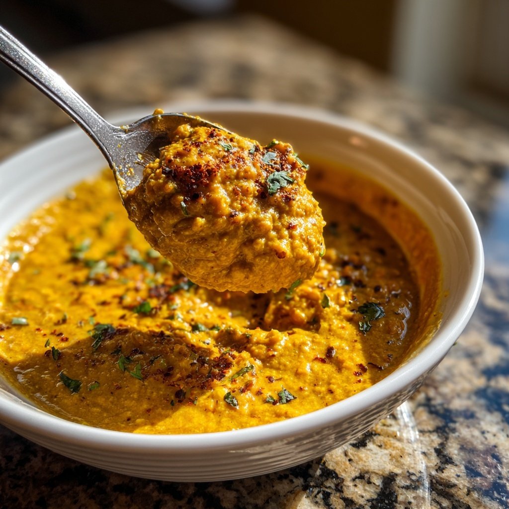 Vegetarisches Abendessen mit Linsencurry