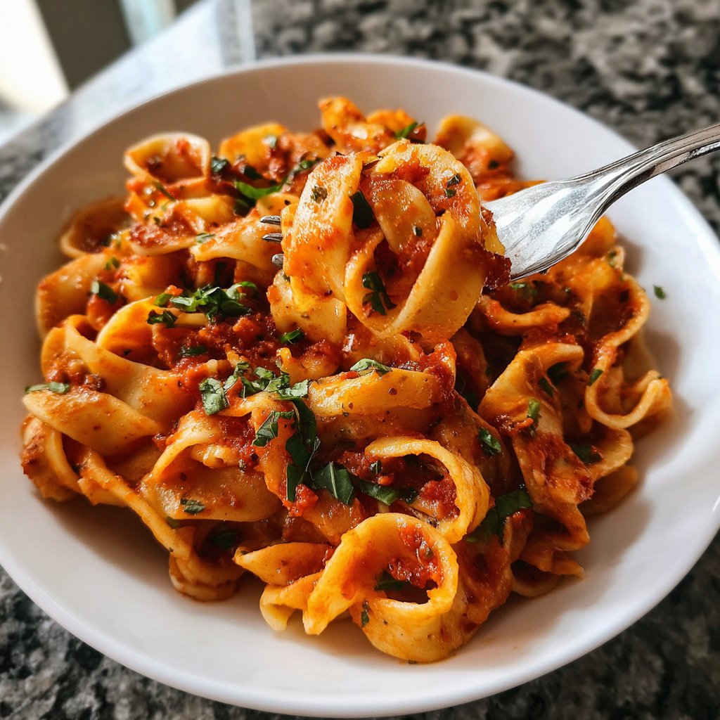 Abendessen mit Pasta