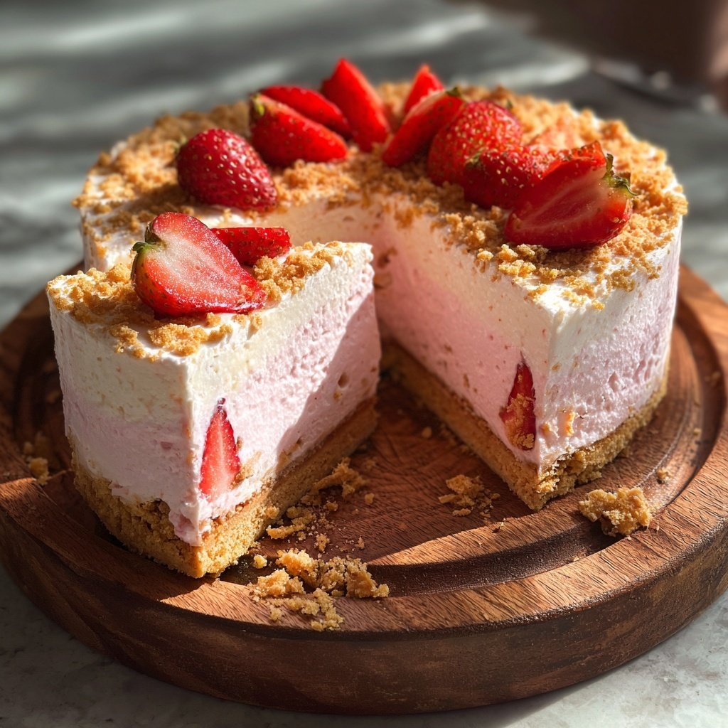 Erdbeer Joghurt Torte Mit Biskuit