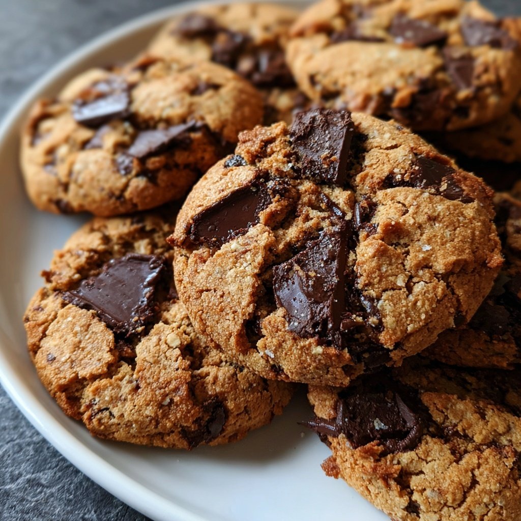 Cookies mit dunkler Schokolade