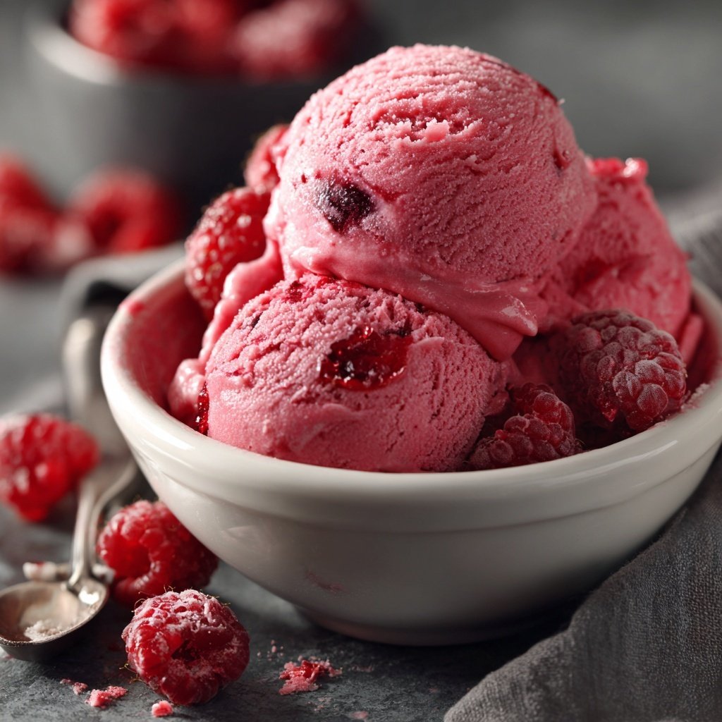 Eis Selber Machen Mit Himbeeren