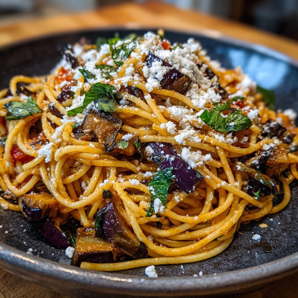 Internationale Küche Italienische Pasta alla Norma