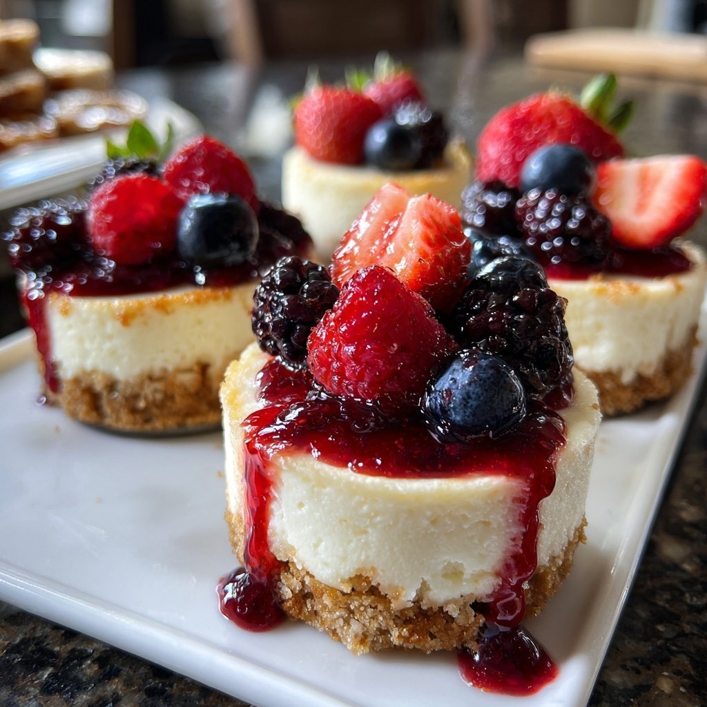 Mini-Cheesecakes mit Beeren