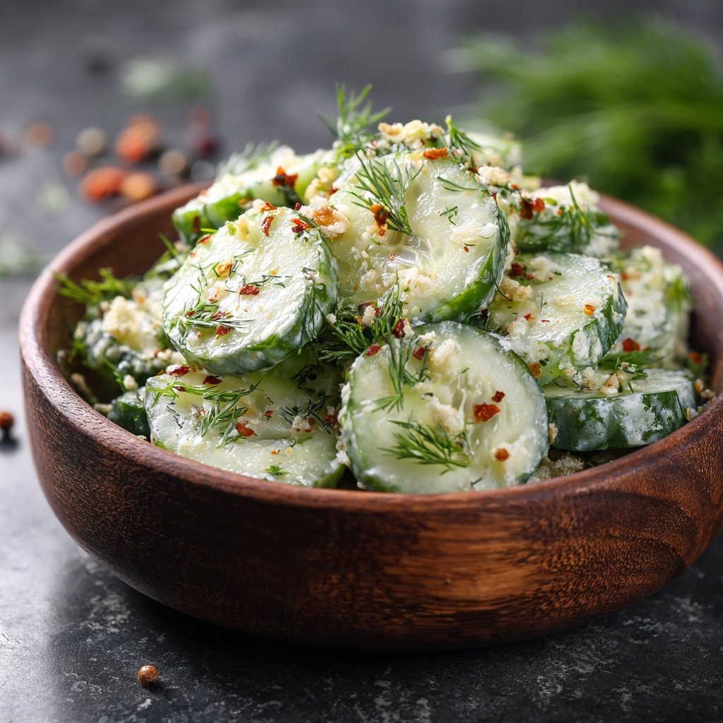 Gurkensalat Zum Grillen Mit Dill