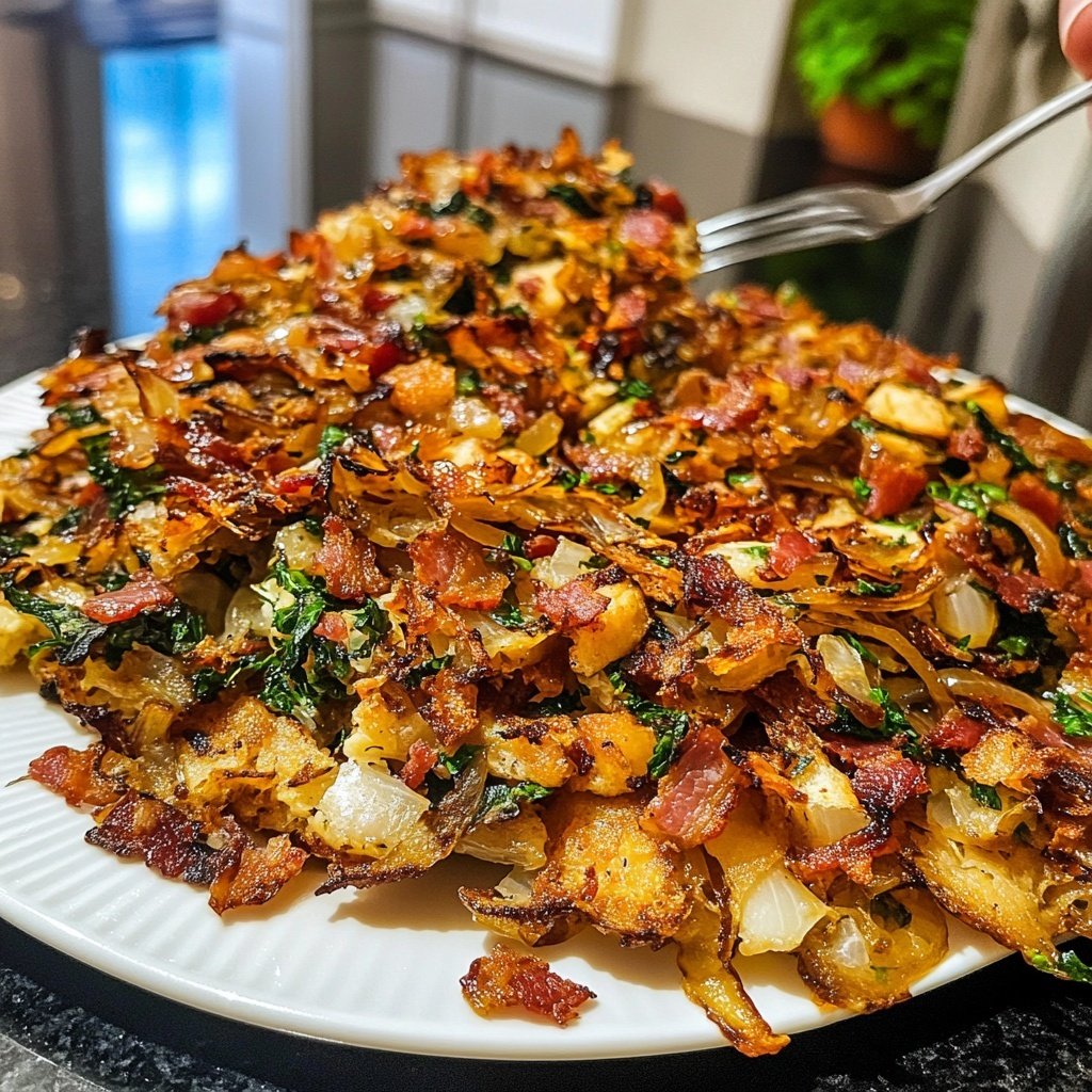 Herzhafte Spitzkohl-Kartoffel-Pfanne