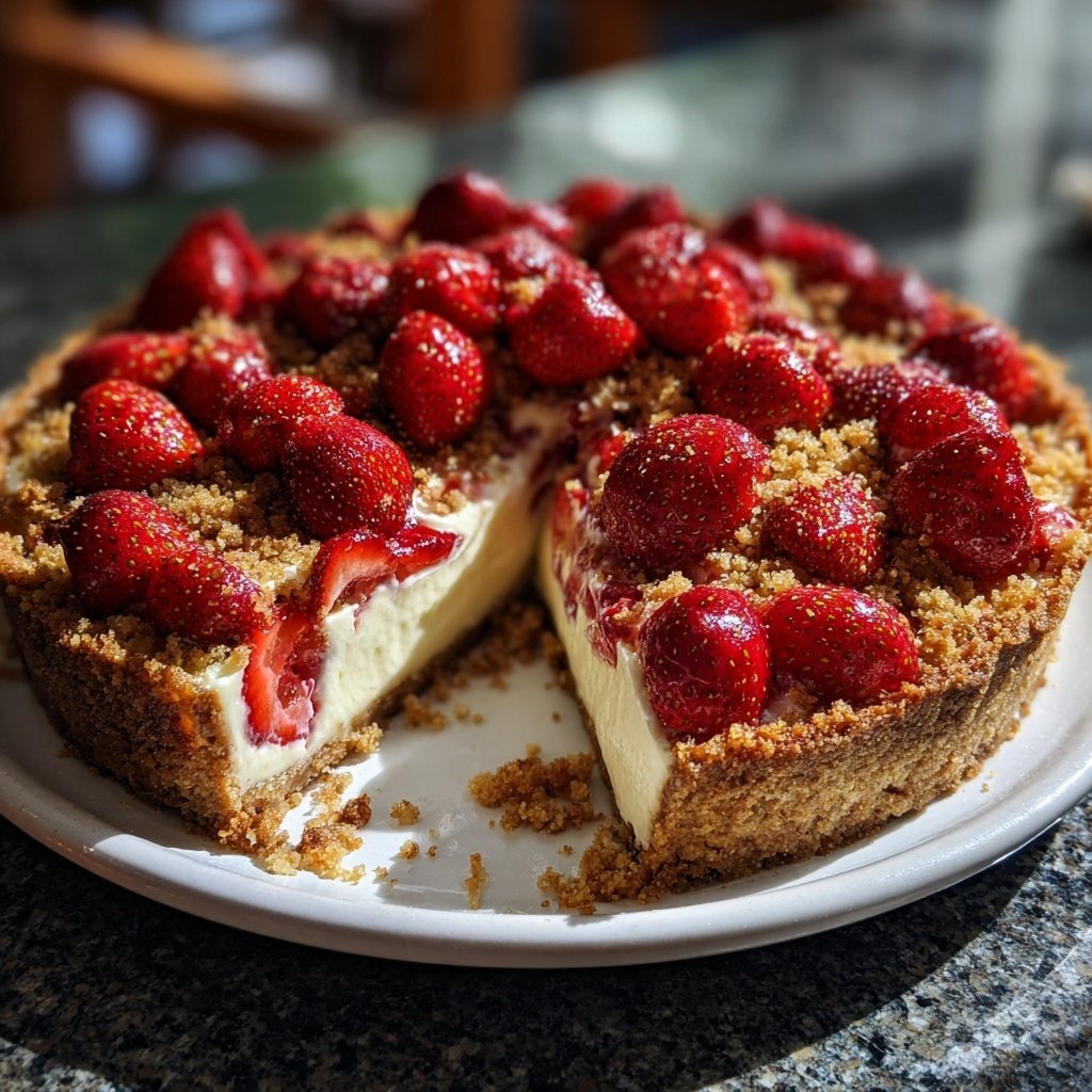 Erdbeer Streusel Tarte Mit Vanillecreme