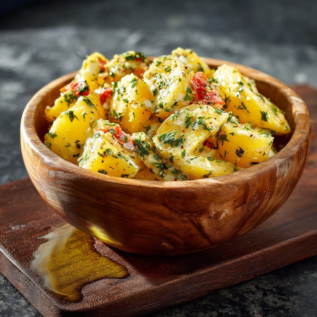 Kartoffelsalat Mit Schnittlauch Zum Grillen