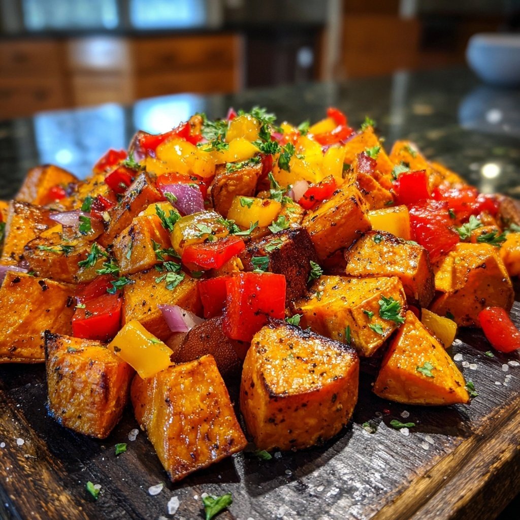 Ofen Süßkartoffeln Mit Paprika