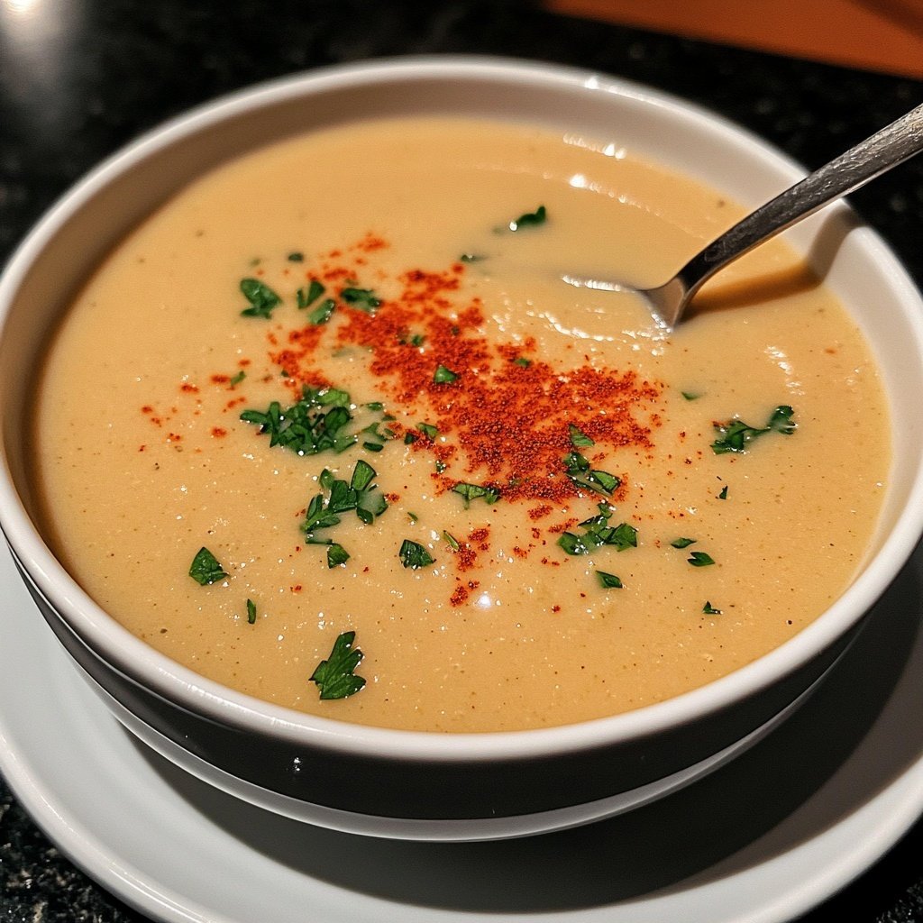 Vegane Blumenkohlsuppe mit Gewürzen