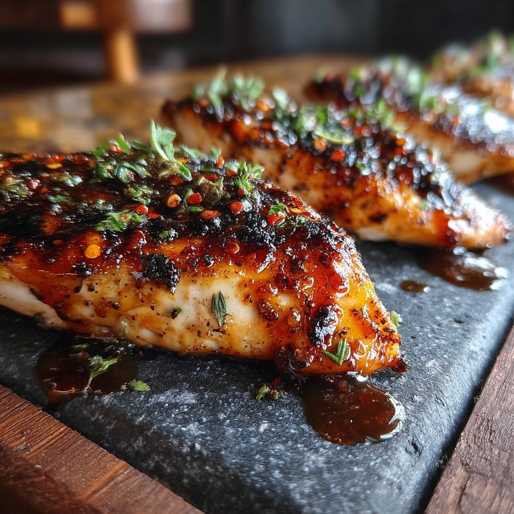 Gegrillte Hähnchenbrust Mit Honig Chili