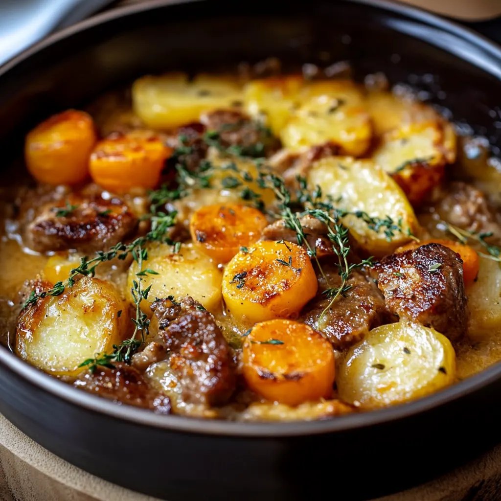 Cremiger Kürbis-Kartoffel-Auflauf